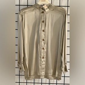 Vintage Escada Silk Blouse With Hood